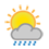 Averses de pluie faible